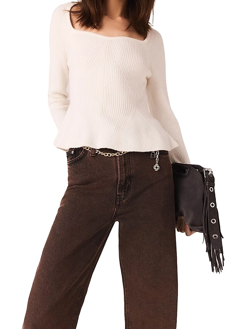 Bootcut Jeans with Chain
