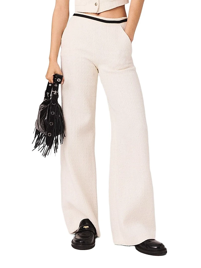 Tweed-Effect Trousers