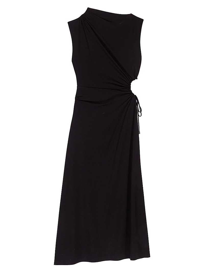 Cutout Waist Maxi Dress