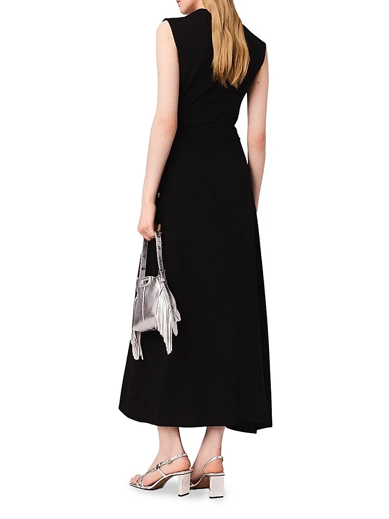 Cutout Waist Maxi Dress