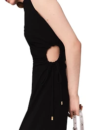 Cutout Waist Maxi Dress