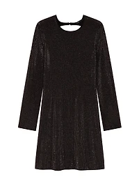 Short rhinestone knit dress