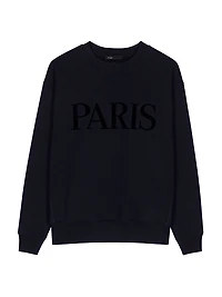 Paris logo Embossed Sweatshirt