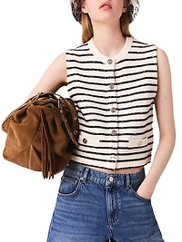 Striped Wool Blend Top