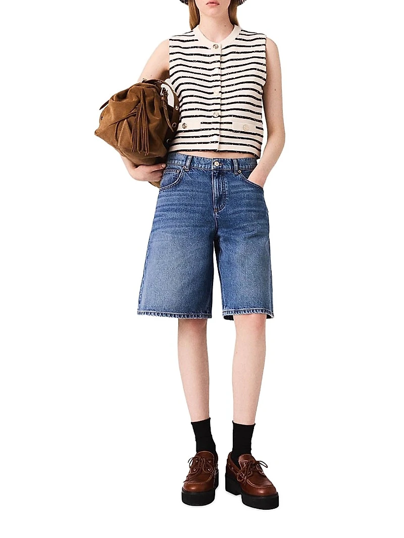 Striped Wool Blend Top