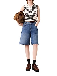 Striped Wool Blend Top