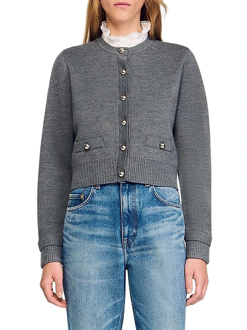 Two-Tone Wool and Cashmere Sweater