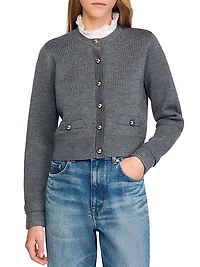 Two-Tone Wool and Cashmere Sweater