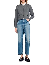 Two-Tone Wool and Cashmere Sweater