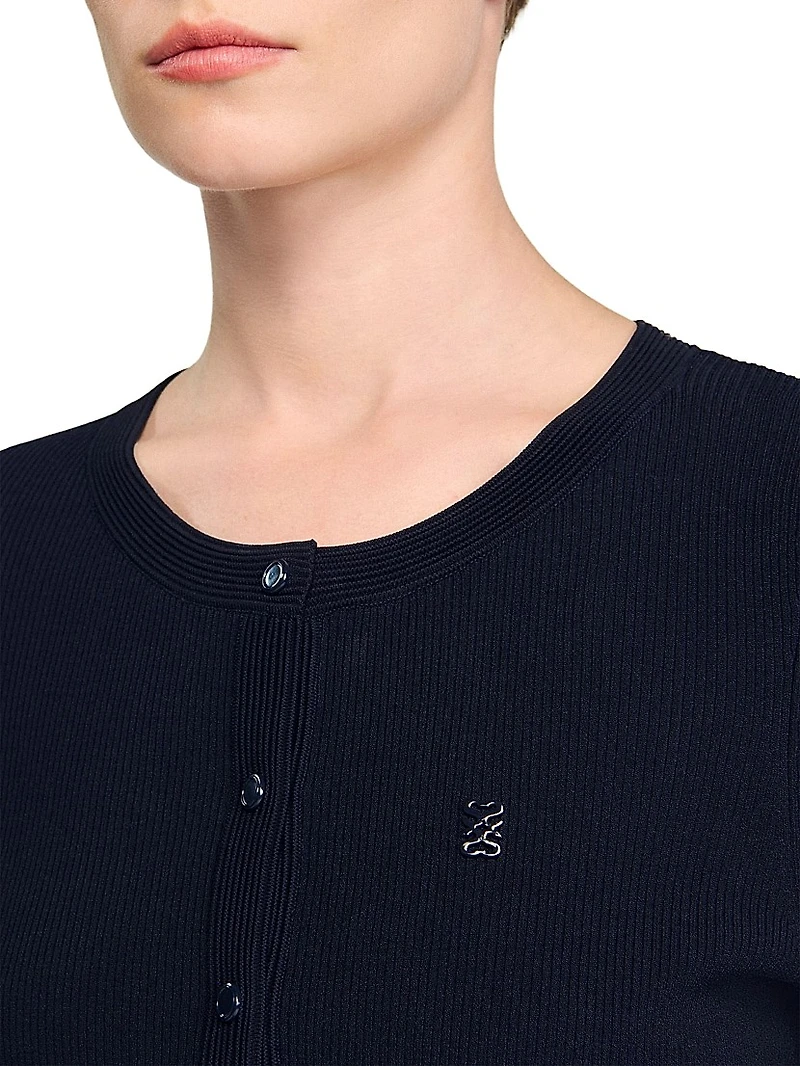 Polo Shirt with Decorative Buttons