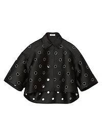 Knitted Polo Shirt with Zip Collar