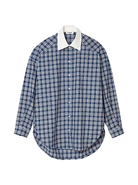 Rhinestone Check Shirt