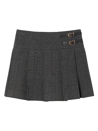 Short Rhinestone Suit Skirt