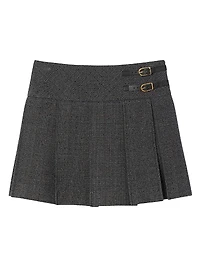 Short Rhinestone Suit Skirt