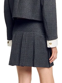 Short Rhinestone Suit Skirt