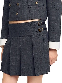 Short Rhinestone Suit Skirt