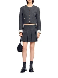 Short Rhinestone Suit Skirt