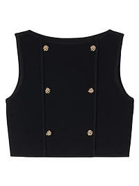 Cropped Knit Sweater