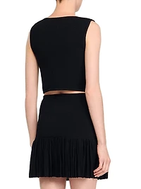 Cropped Knit Sweater