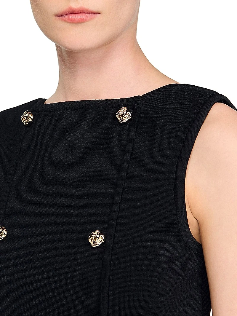 Cropped Knit Sweater