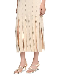 Fringed Knit Maxi Dress