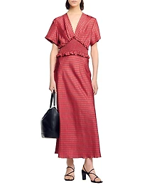 Scarf Print Maxi Dress