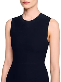 Two Tone Mini Knit Dress