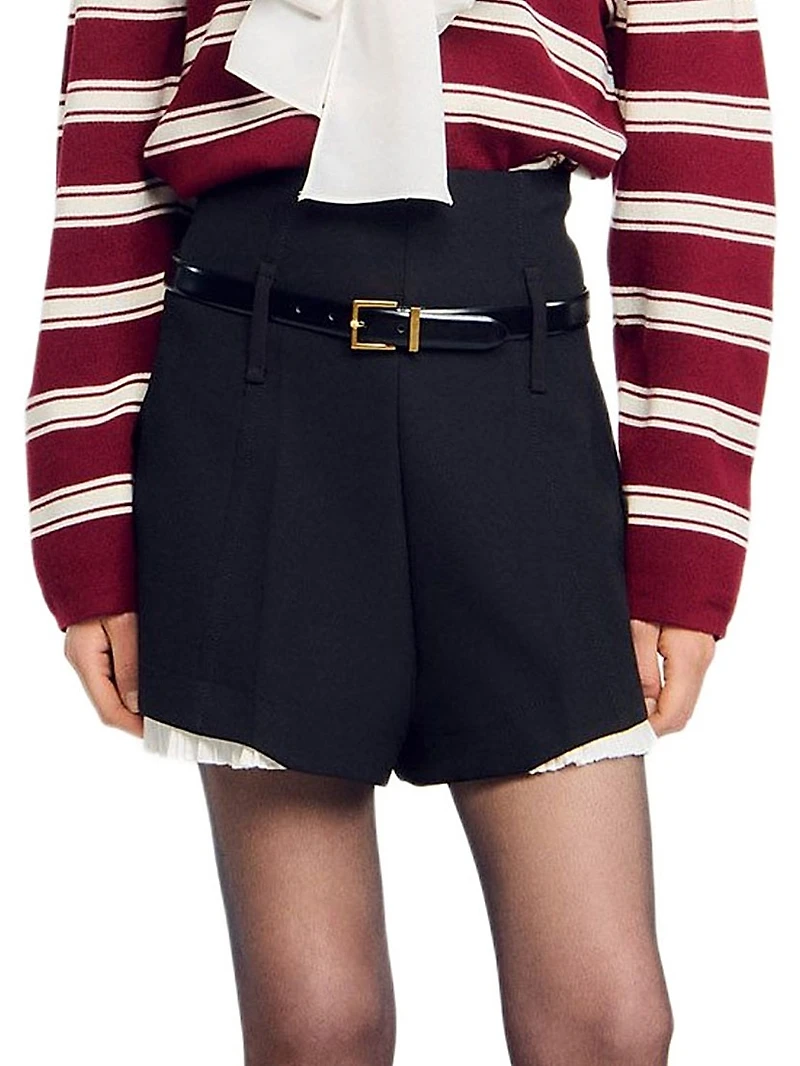 Tailored Flounced Shorts