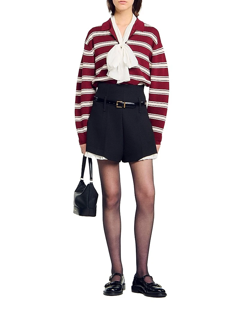 Tailored Flounced Shorts