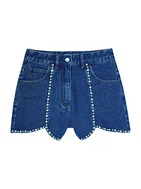 Rhinestone Denim Shorts