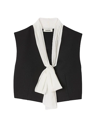 Bow Neck Crop Top