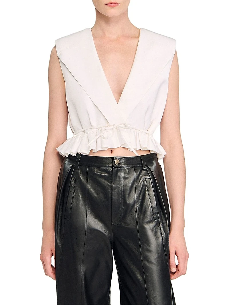 Ruffled Crop Top