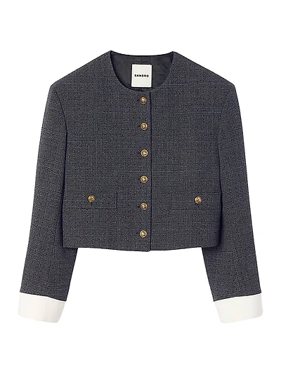 Rhinestone Tailored Jacket