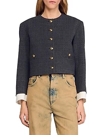 Rhinestone Tailored Jacket