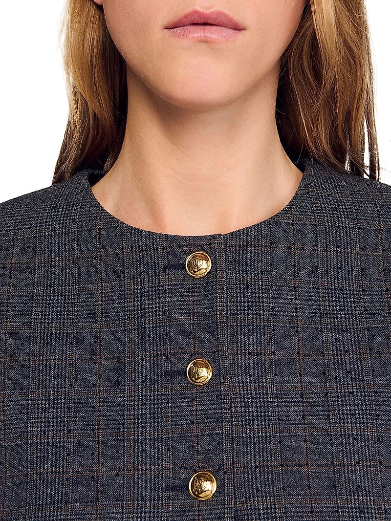 Rhinestone Tailored Jacket