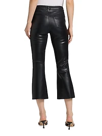 Kendra Coated Crop Flare Jeans
