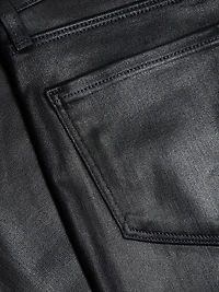 Kendra Coated Crop Flare Jeans