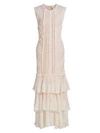 Maceio Lace-Tiered Maxi Dress