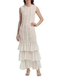 Maceio Lace-Tiered Maxi Dress