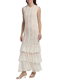 Maceio Lace-Tiered Maxi Dress