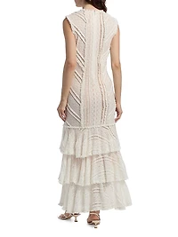 Maceio Lace-Tiered Maxi Dress