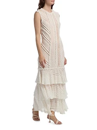 Maceio Lace-Tiered Maxi Dress