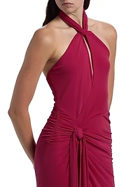 Gulliame Halter Keyhole Gown