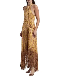 Charming Paisley Teresa Halterneck Maxi Dress