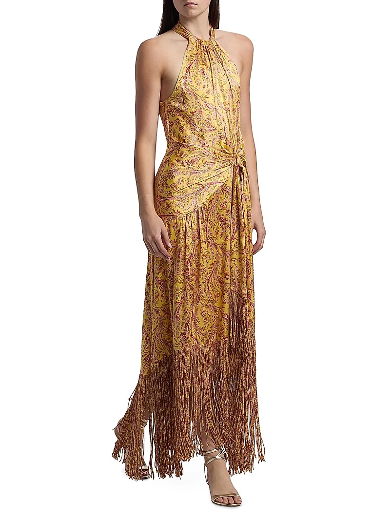 Charming Paisley Teresa Halterneck Maxi Dress