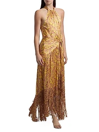 Charming Paisley Teresa Halterneck Maxi Dress