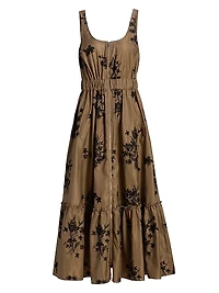 Wildflower Whimsy Vernetta Midi-Dress