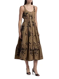 Wildflower Whimsy Vernetta Midi-Dress