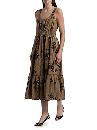 Wildflower Whimsy Vernetta Midi-Dress