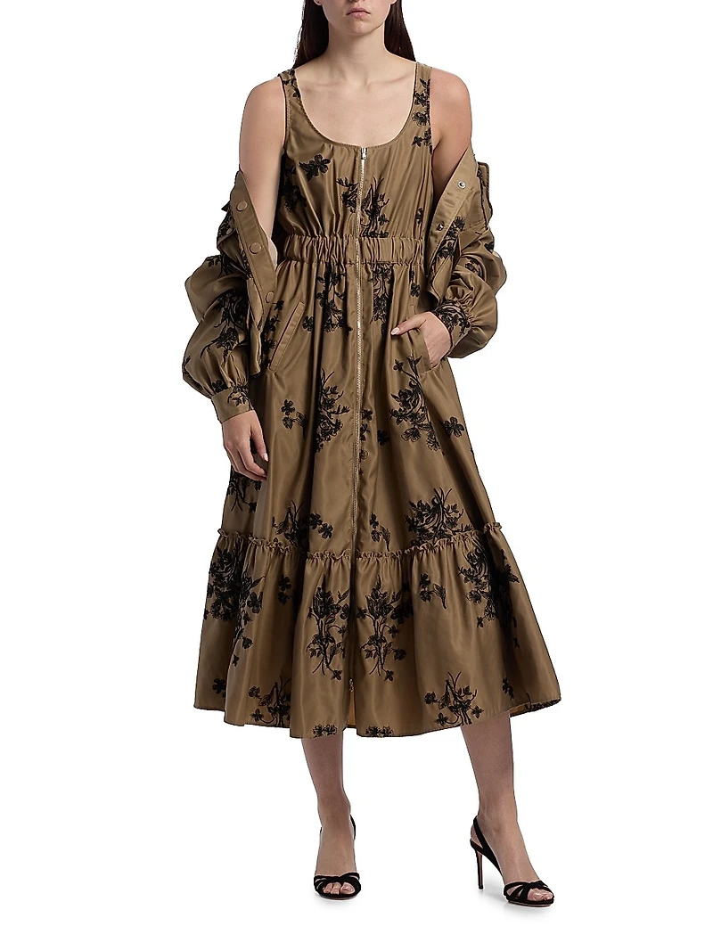 Wildflower Whimsy Vernetta Midi-Dress